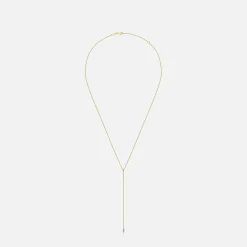 Marquis Lariat Necklace 14K Gold