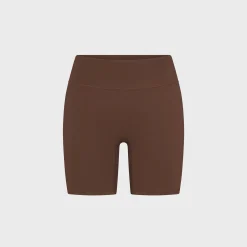 Matte High-Waisted Biker Shorts