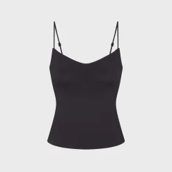 Matte Shirred Tank Top