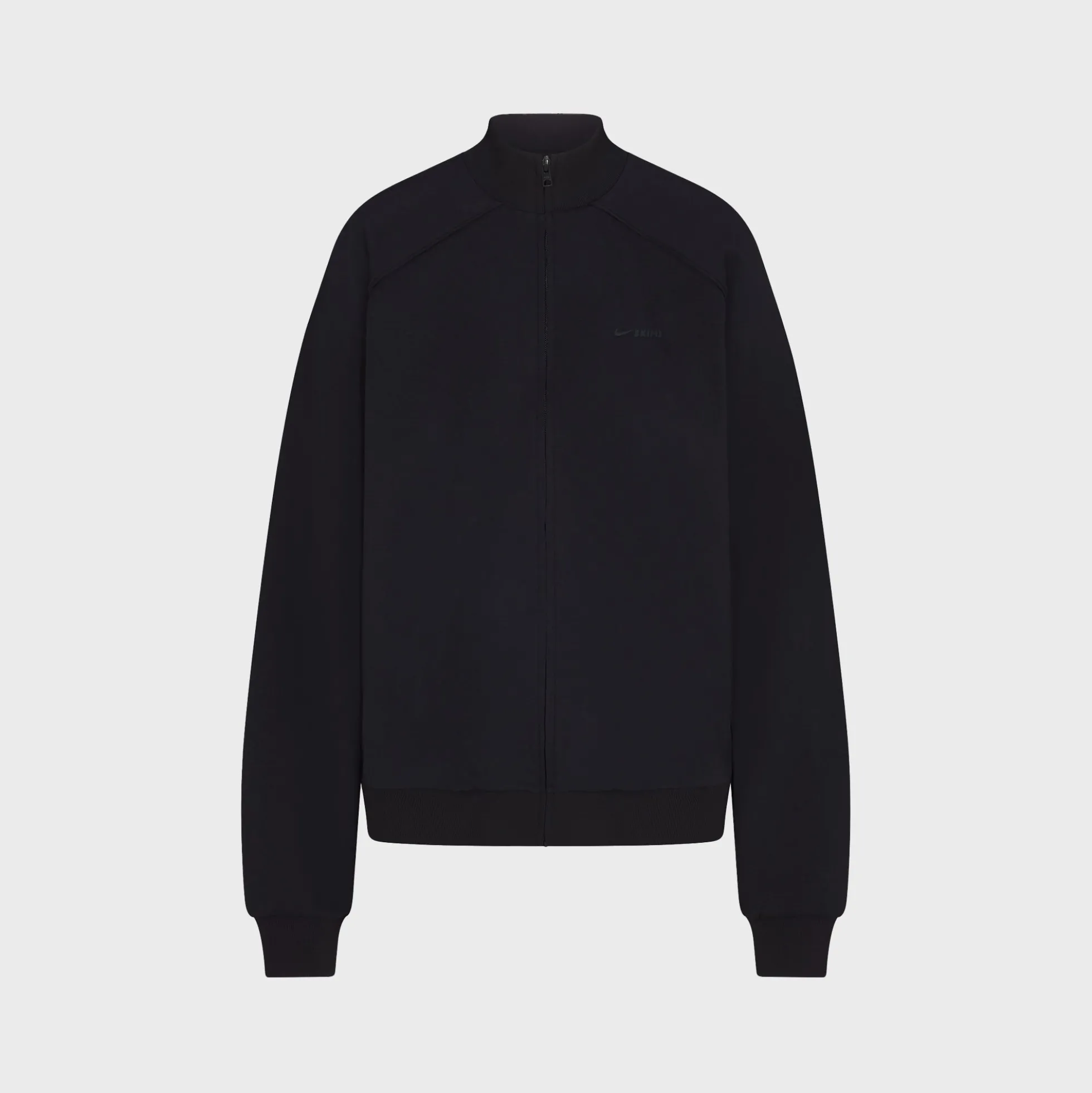 Matte Tricot Oversized Track Jacket