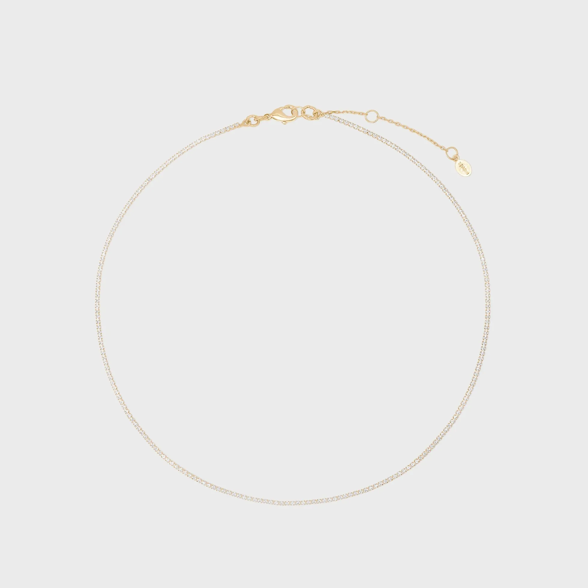 Micro Teeny Tiny Tennis Necklace
