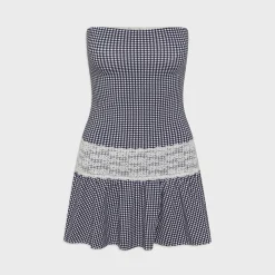 Mirage Gingham Mini Dress