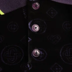 Monogram Velour Polo Shirt