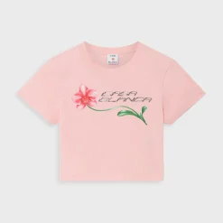 Orchid Logo Cropped Baby Tee