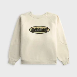 Plaid Oval Logo Raglan Crewneck Sweatshirt