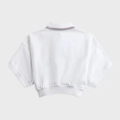 Relaxed Cropped Cinched Polo