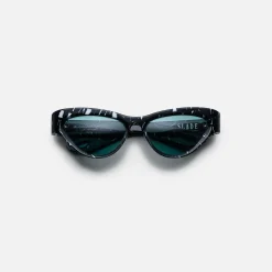 Slade Marble Frame Seagreen Lens Silver Hardware