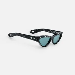 Slade Marble Frame Seagreen Lens Silver Hardware