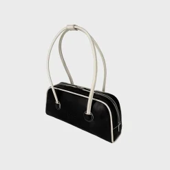 Soft Baguette Bag with Piping