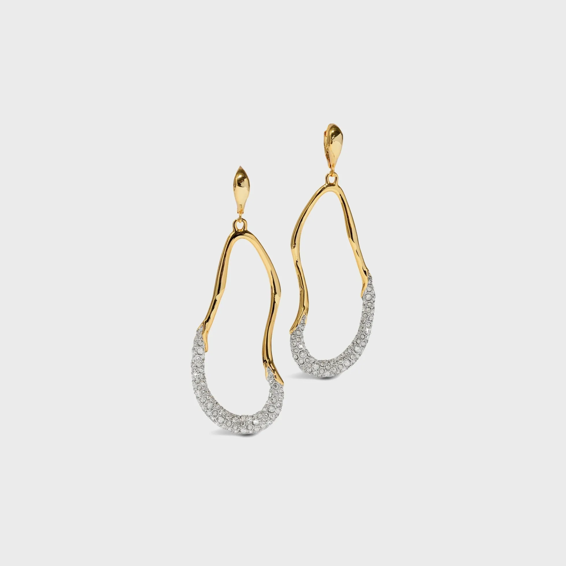 Solanales Crystal Leverback Drop Earrings