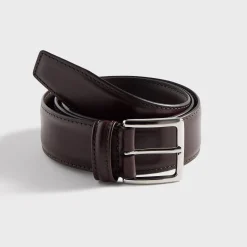 Stitched Trimmed Semi Formal Leather Belt