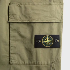 Stretch Organic Cotton Twill Cargo Trousers