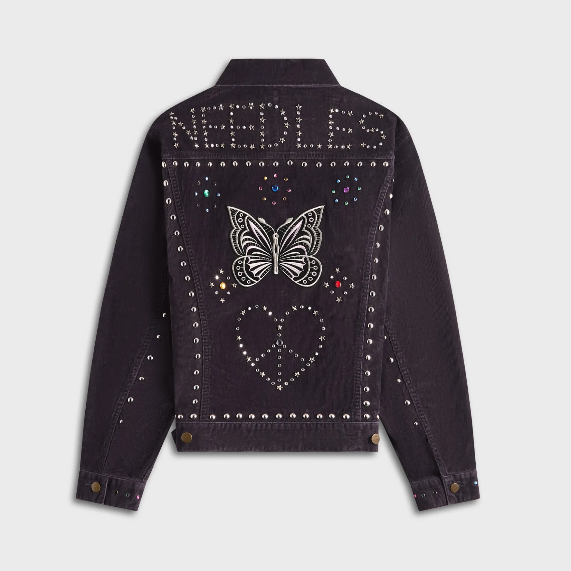 Studded 14W Corduroy Jean Jacket