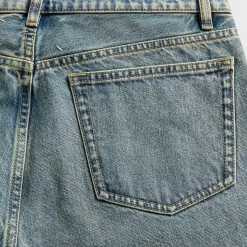 Taped Waist Straight Leg Jean