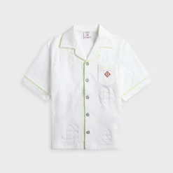 Towelling Monogram Short Sleeve Shirt