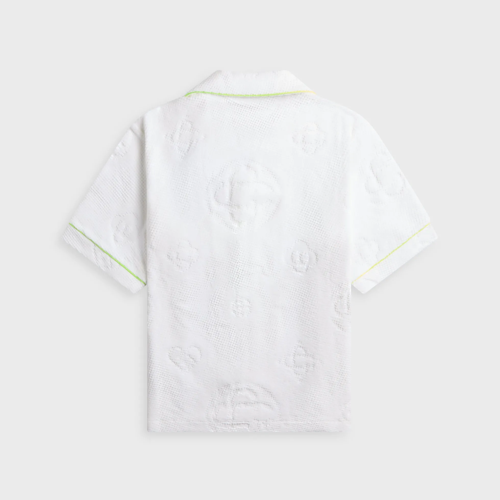 Towelling Monogram Short Sleeve Shirt