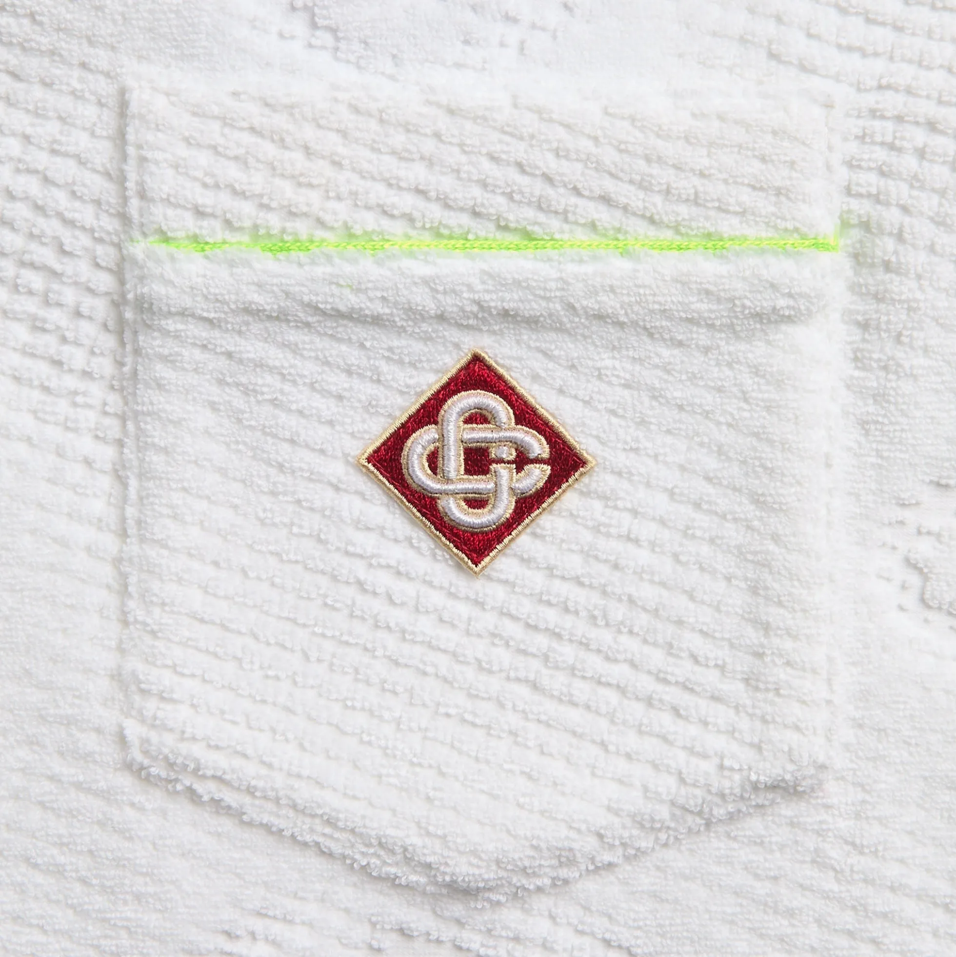 Towelling Monogram Short Sleeve Shirt