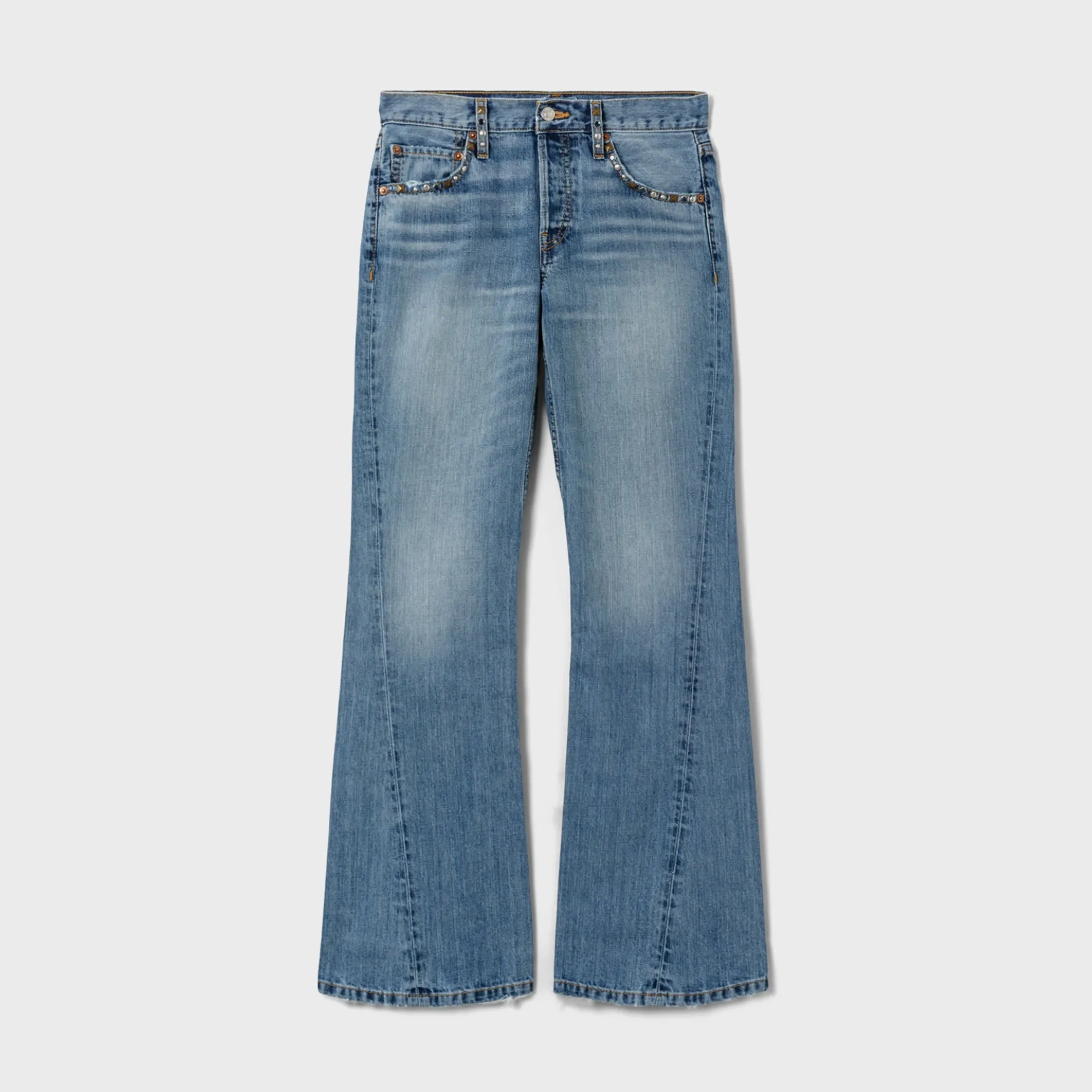 Twisted Mid-Rise Bootcut Jean