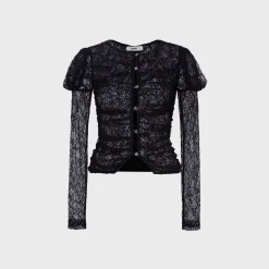 Uma Semi Sheer Lace Top