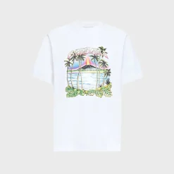 Volcano-Print Logo Tee