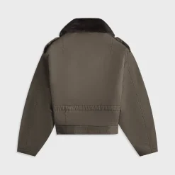 Washed Finx Cotton Gabardine Flight Blouson