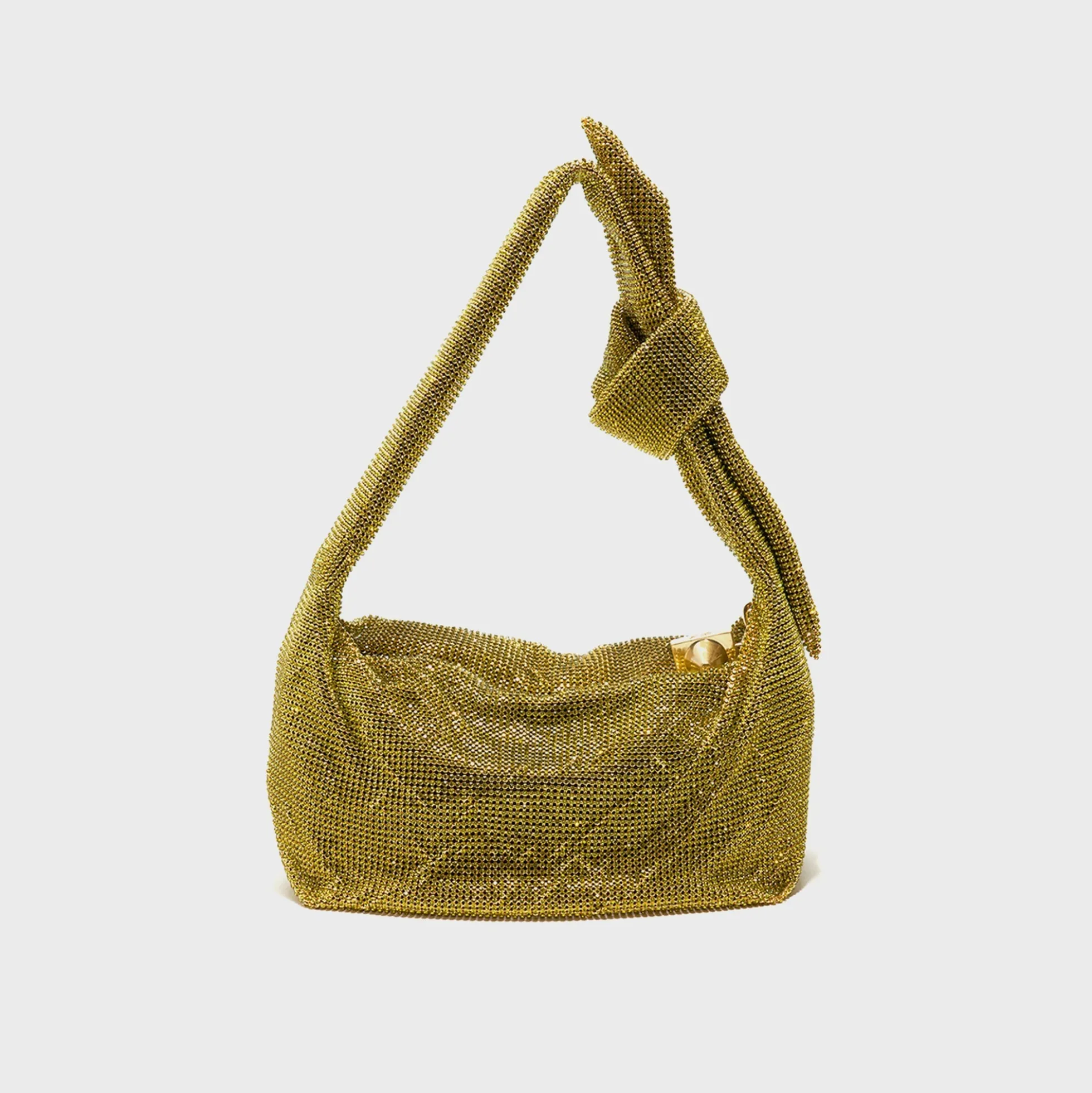 Waverly Crystal Mesh Mini Hobo Bag