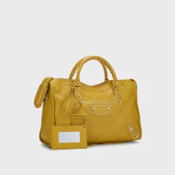 WGACA Balenciaga Chevre Metallic Edge Classic City Bag