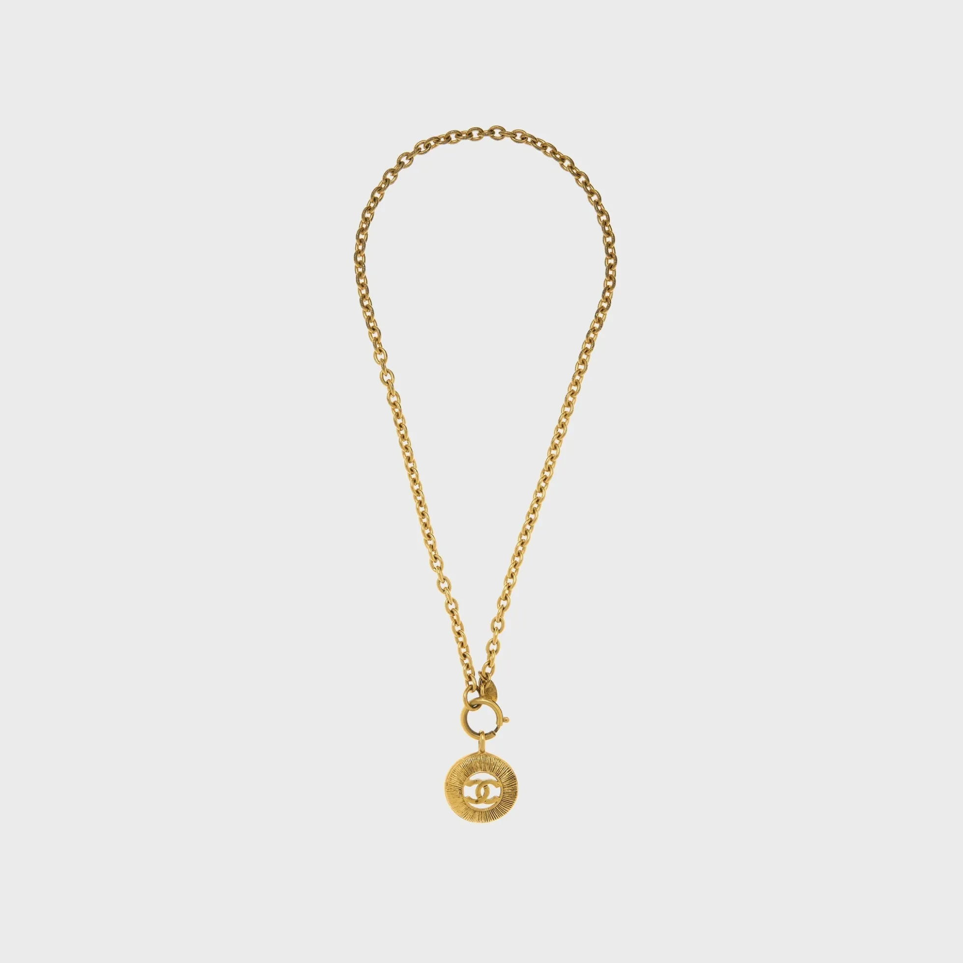 WGACA Chanel CC Sunburst Necklace