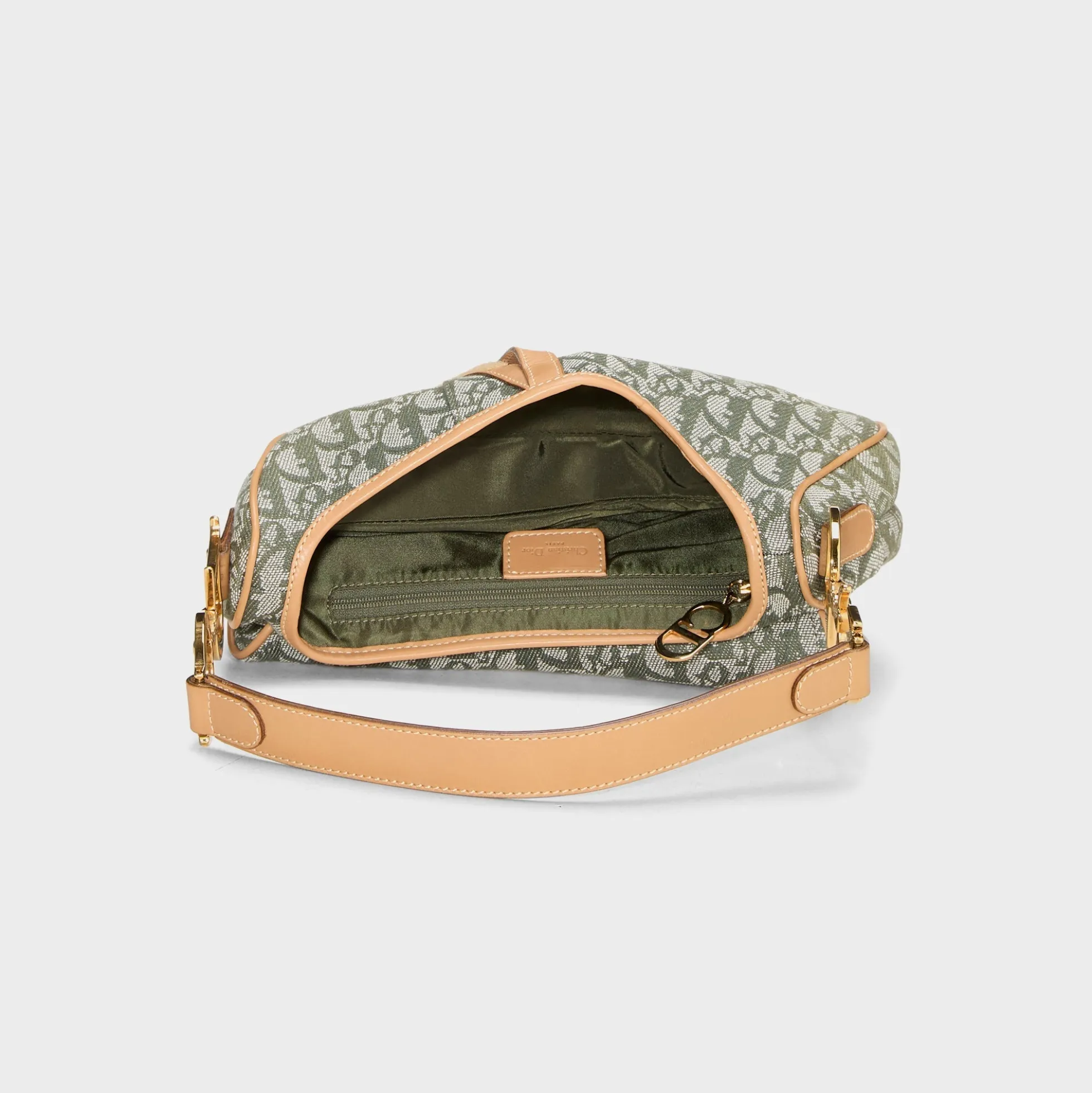 WGACA Dior Green Trotter Saddle Bag