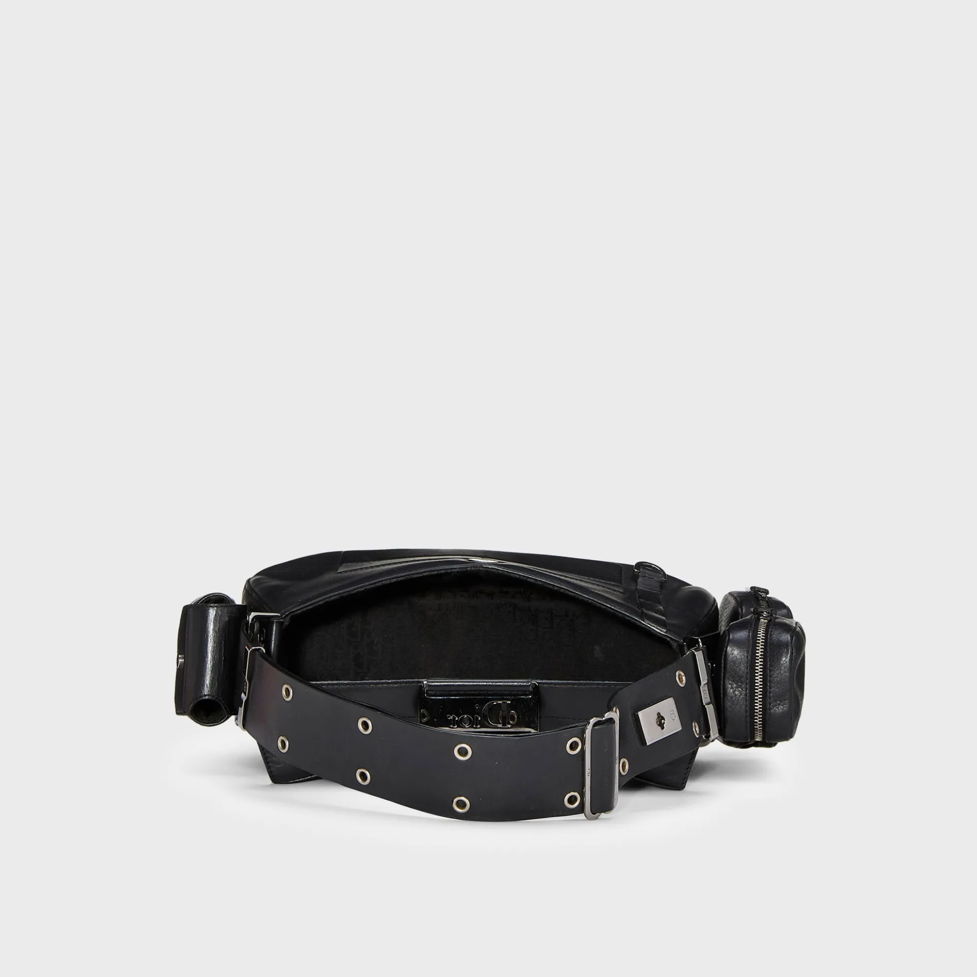 WGACA Dior Leather Street Chic Columbus Shoulder Bag