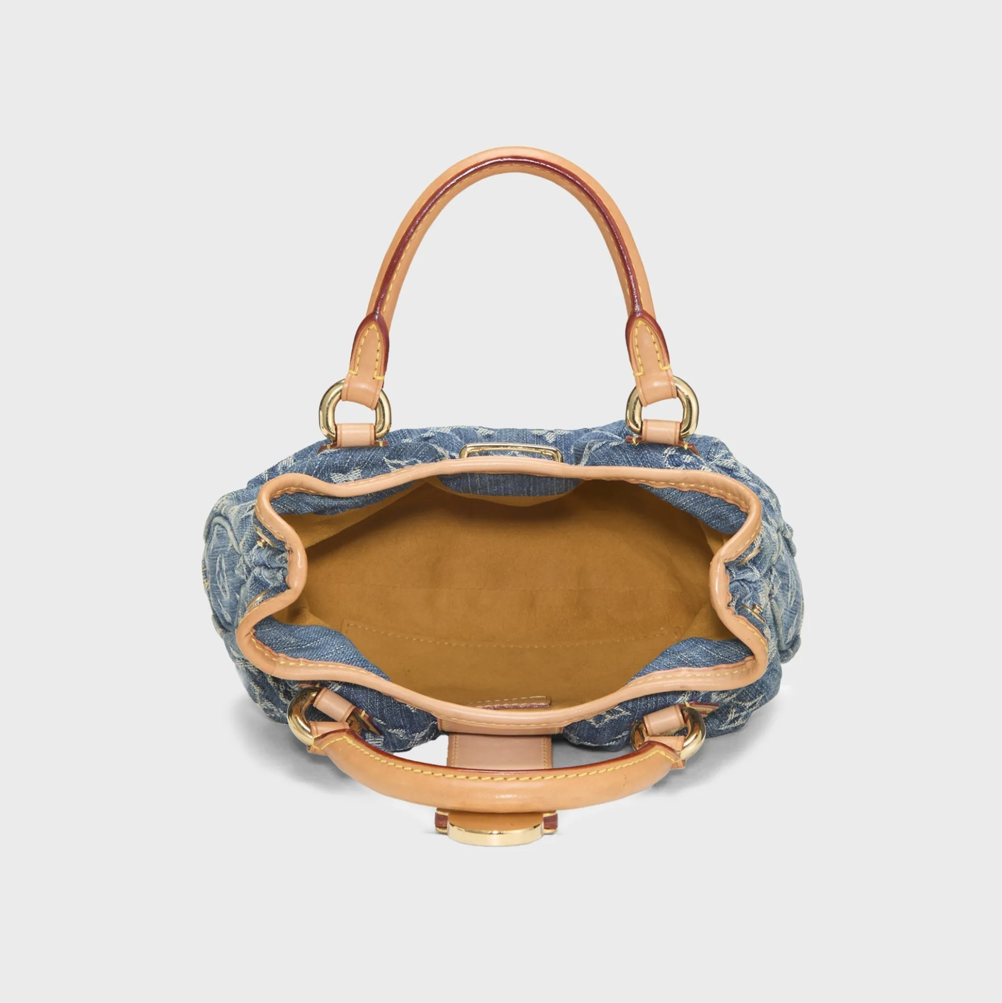 WGACA Louis Vuitton Monogram Denim Pleaty Bag