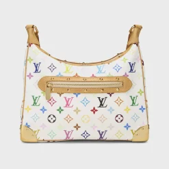 WGACA Takashi Murakami x Louis Vuitton White Monogram Multicore Boulogne