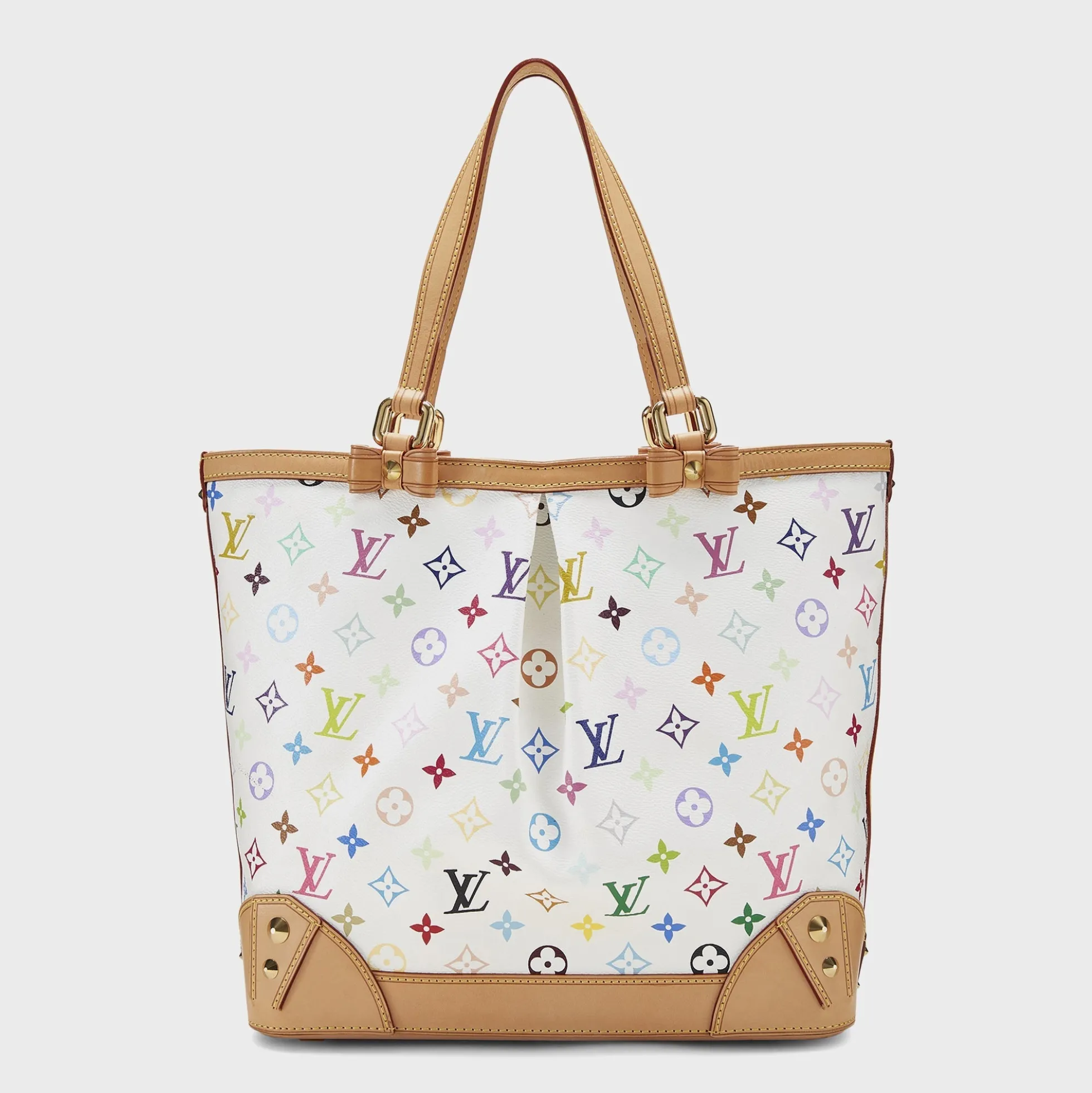 WGACA White Monogram Multicolore Sharleen MM Bag
