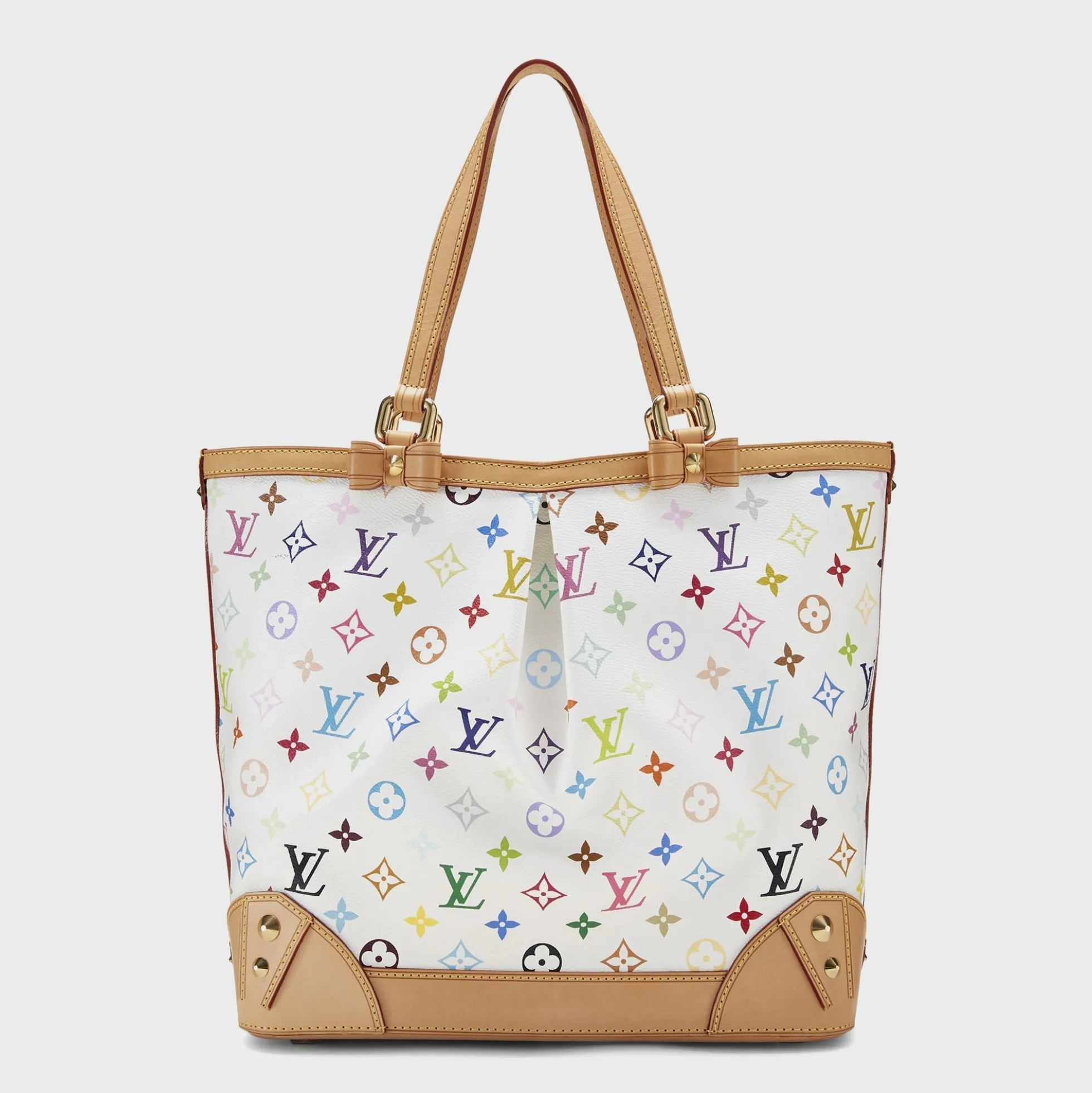 WGACA White Monogram Multicolore Sharleen MM Bag