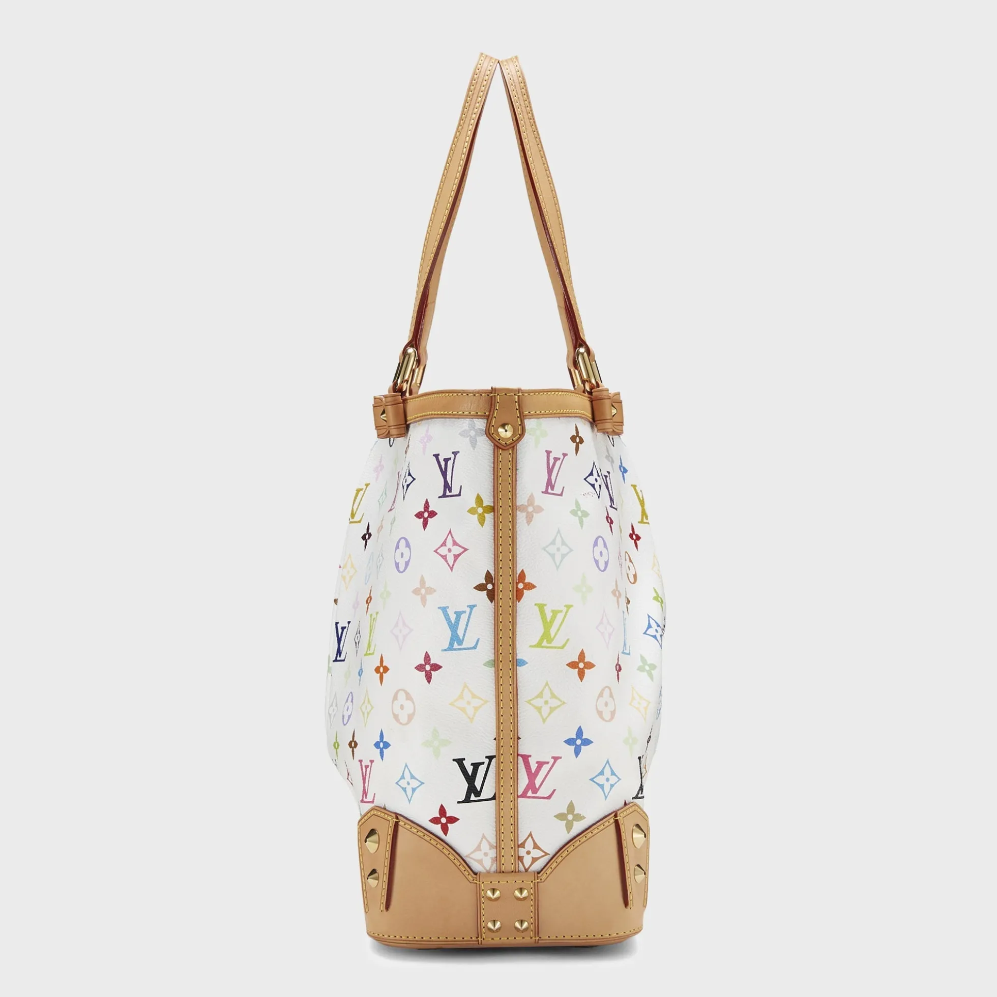 WGACA White Monogram Multicolore Sharleen MM Bag
