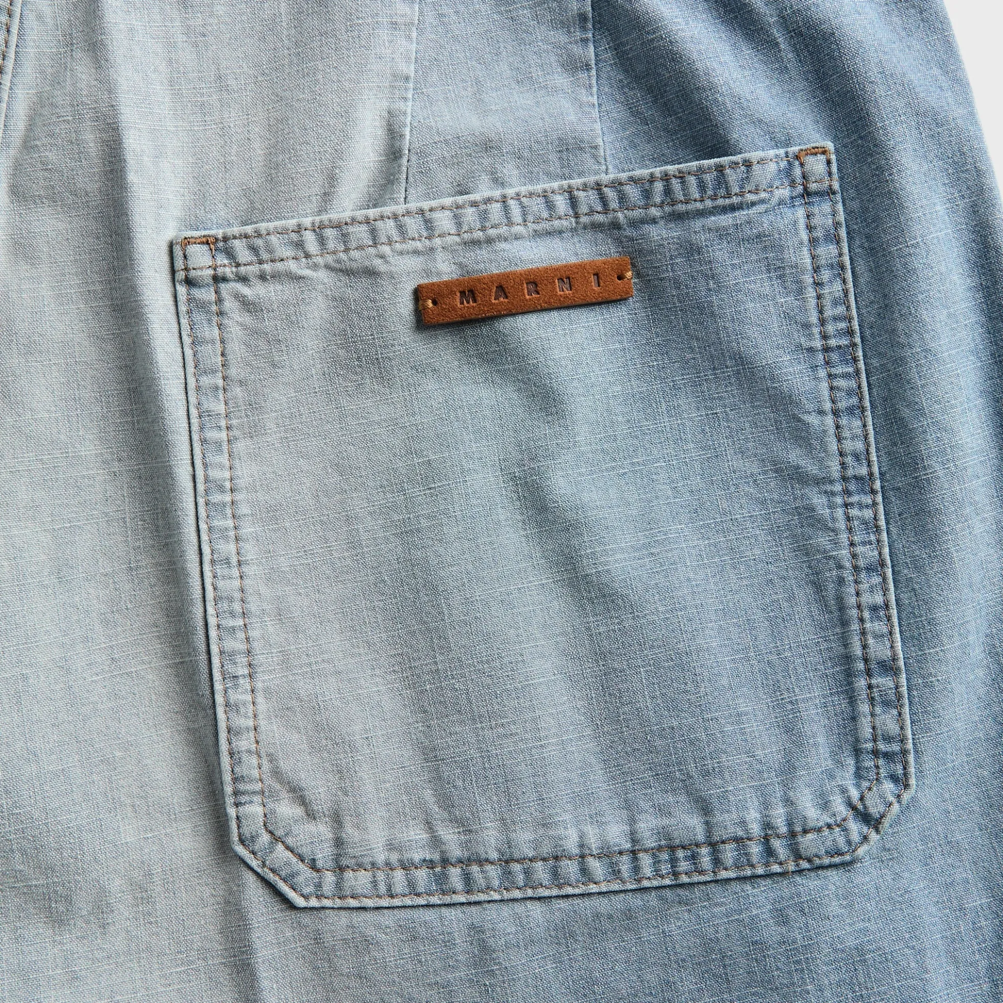 Wide Leg Chambray Jean