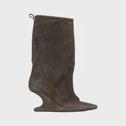 WMNS Cantilever Suede Peep Toe Boots