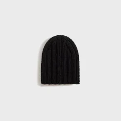 Wool Cashmere Felted Hand Knit Beanie