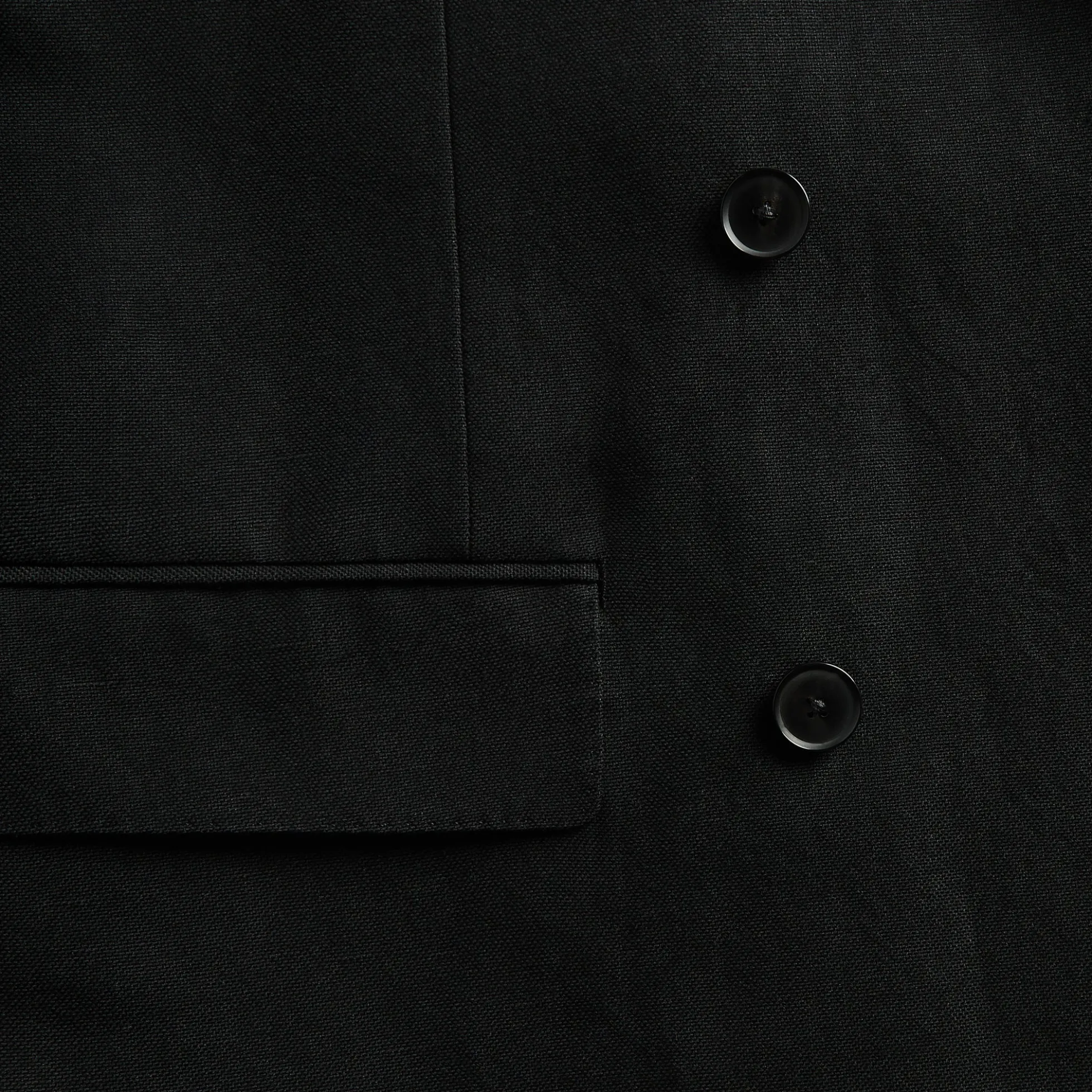 Wool Cotton Linen Ox Double-Breasted Jacket